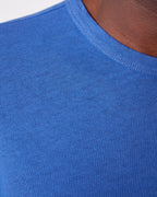 T-Shirt Manches Courtes - Bleu Saphir - Homme