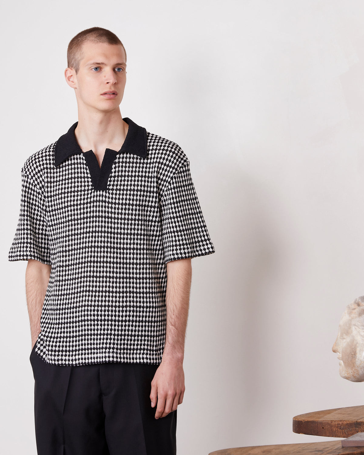 Pele polo texture co losange 2