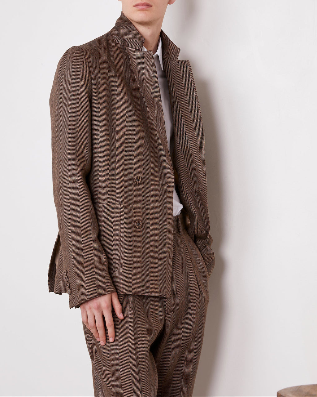 Leon jkt li cotton herringbone 1