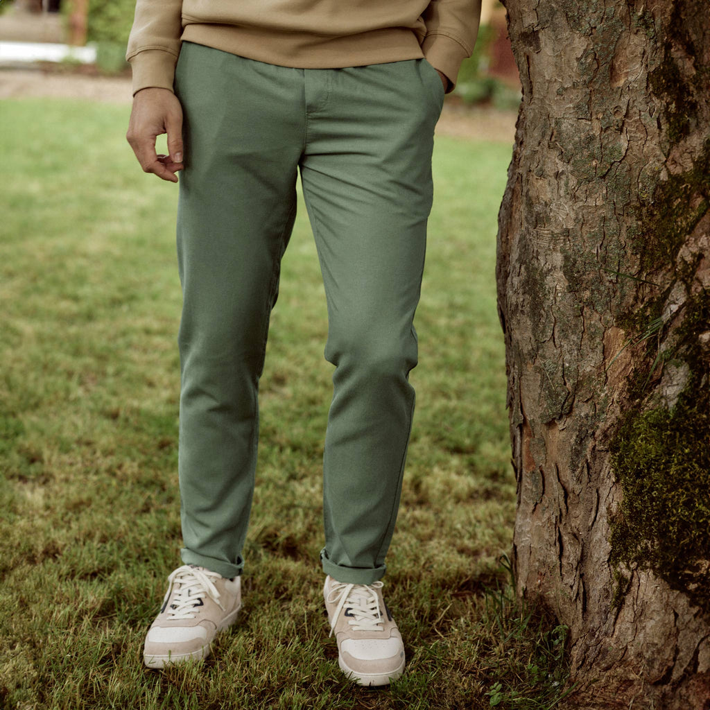 Pantalon Vert Olive Dreuille - Homme
