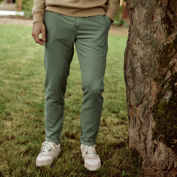 Pantalon Vert Olive Dreuille - Homme
