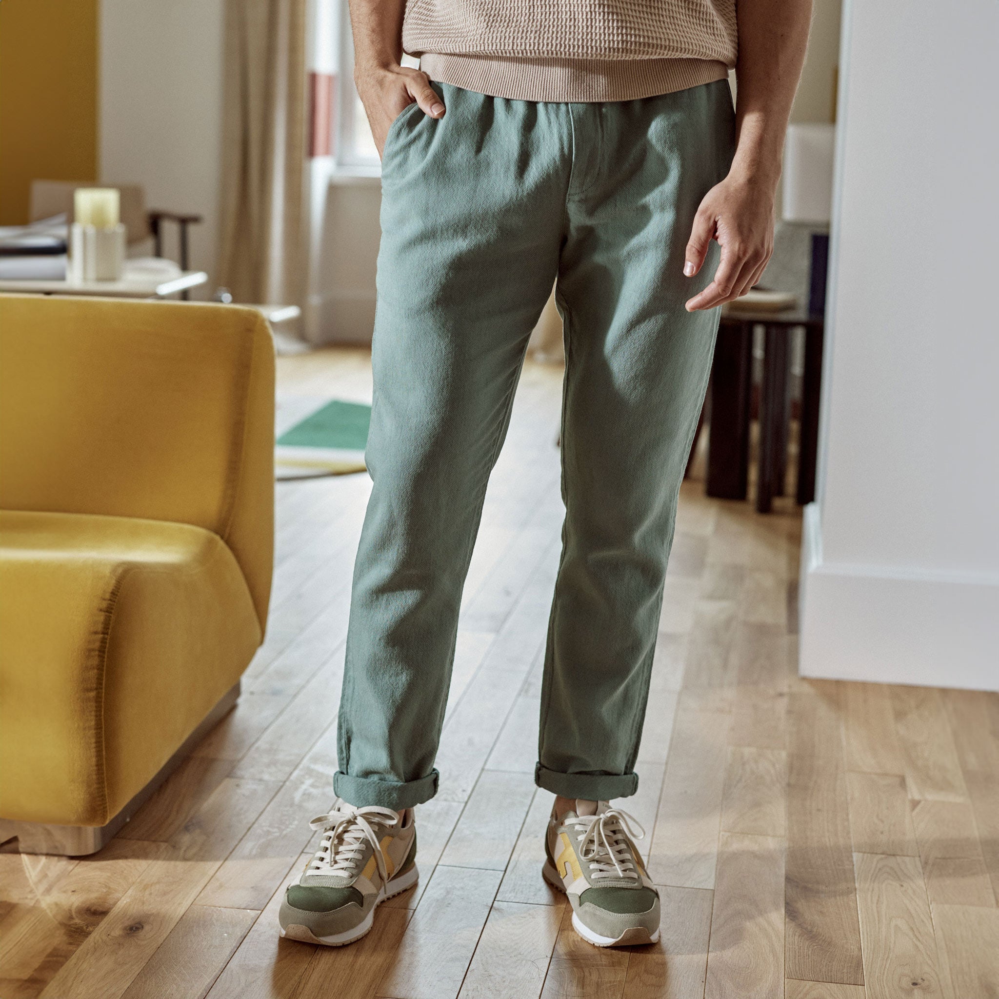 Pantalón Verde Agua Dreuille - Hombre