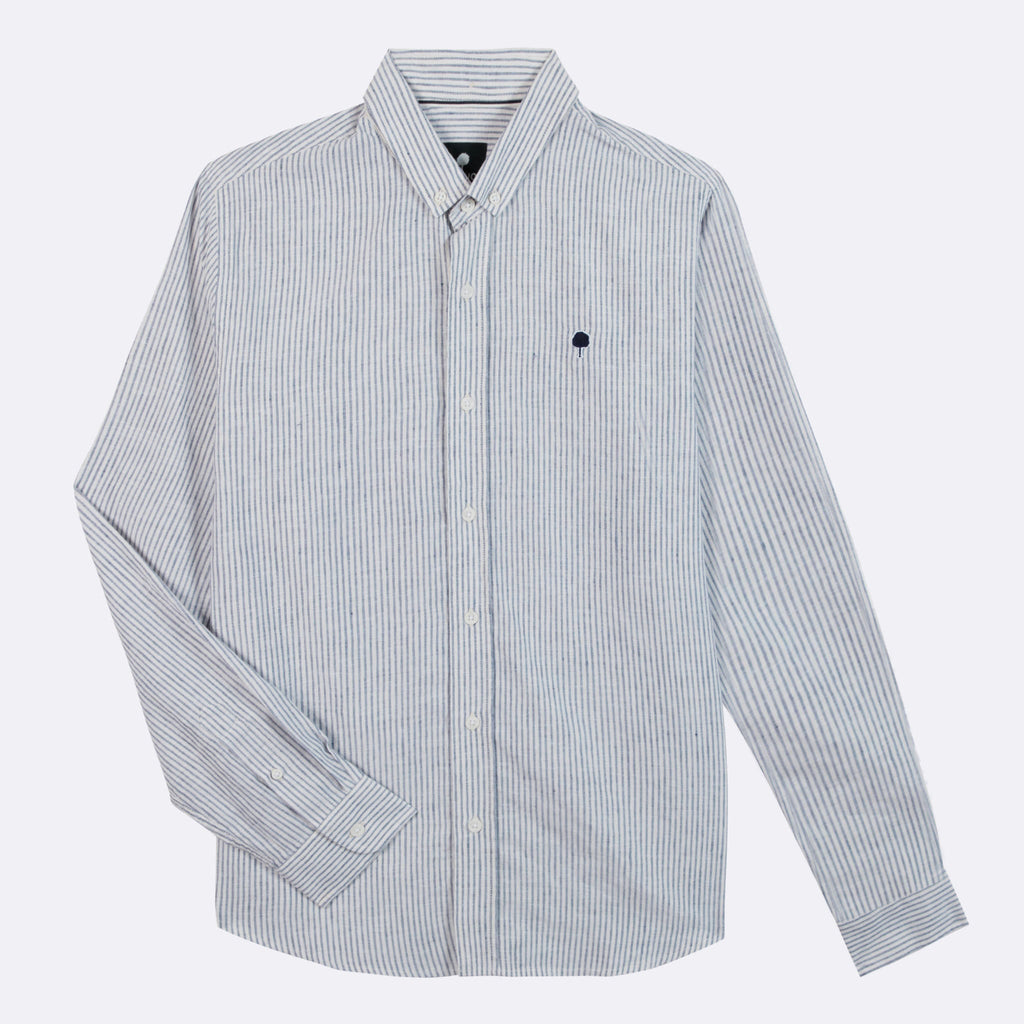 Chemise Bleue & Écrue Ivoy - Homme