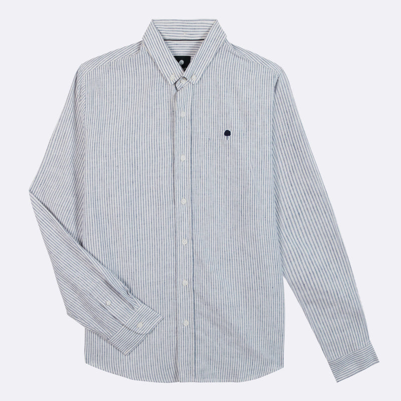 Chemise Bleue & Écrue Ivoy - Homme