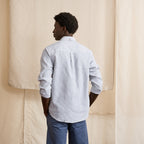 Chemise Bleue & Écrue Ivoy - Homme