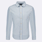 Ecru & Navy Blue Signy Shirt - Men