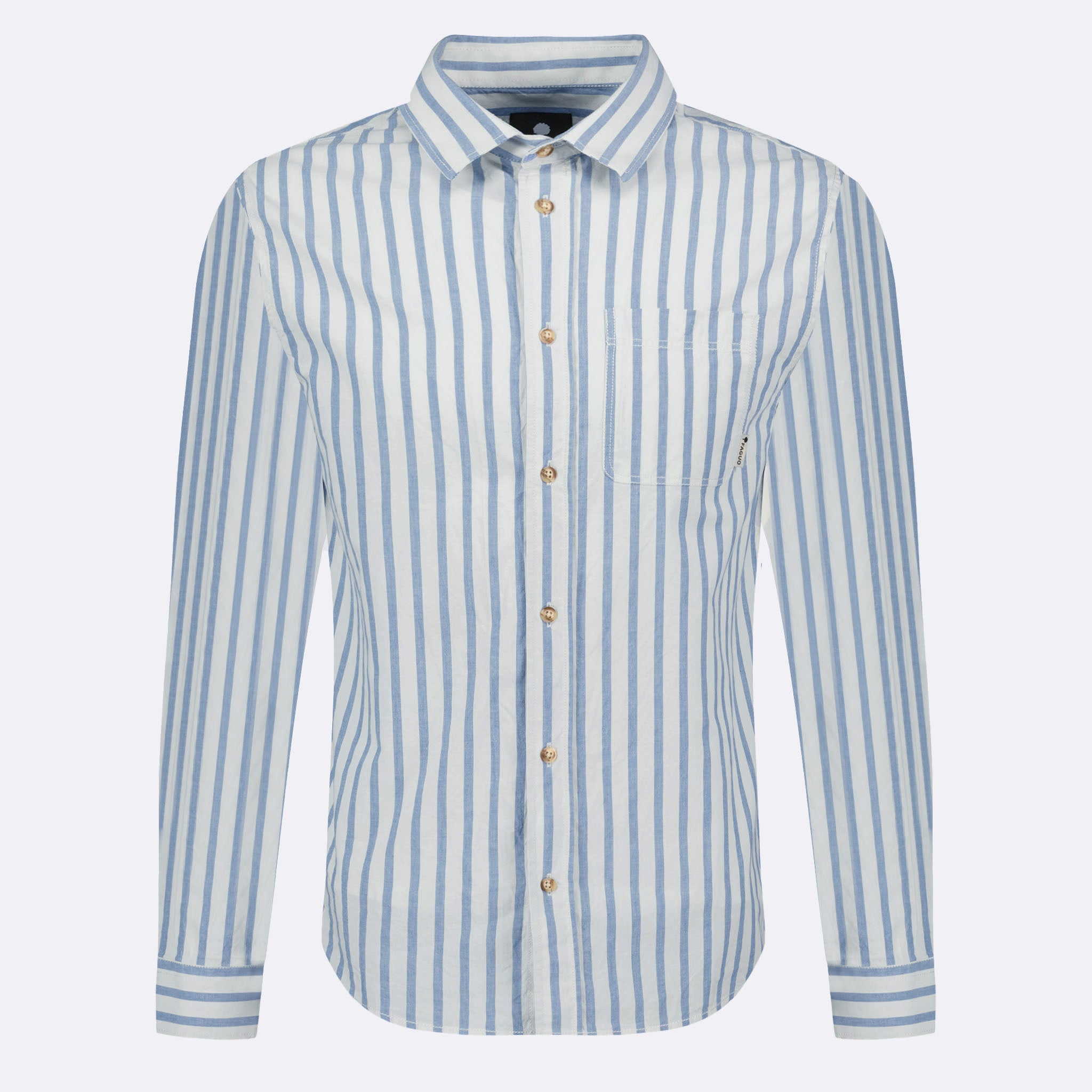 Ecru & Navy Blue Signy Shirt - Men