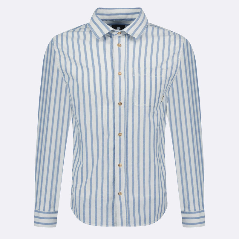 Chemise Écrue & Bleu Signy - Homme