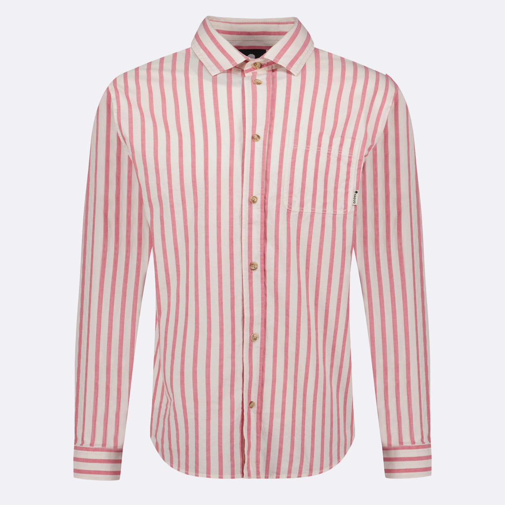 Camisa Roja y Crema Signy - Hombre