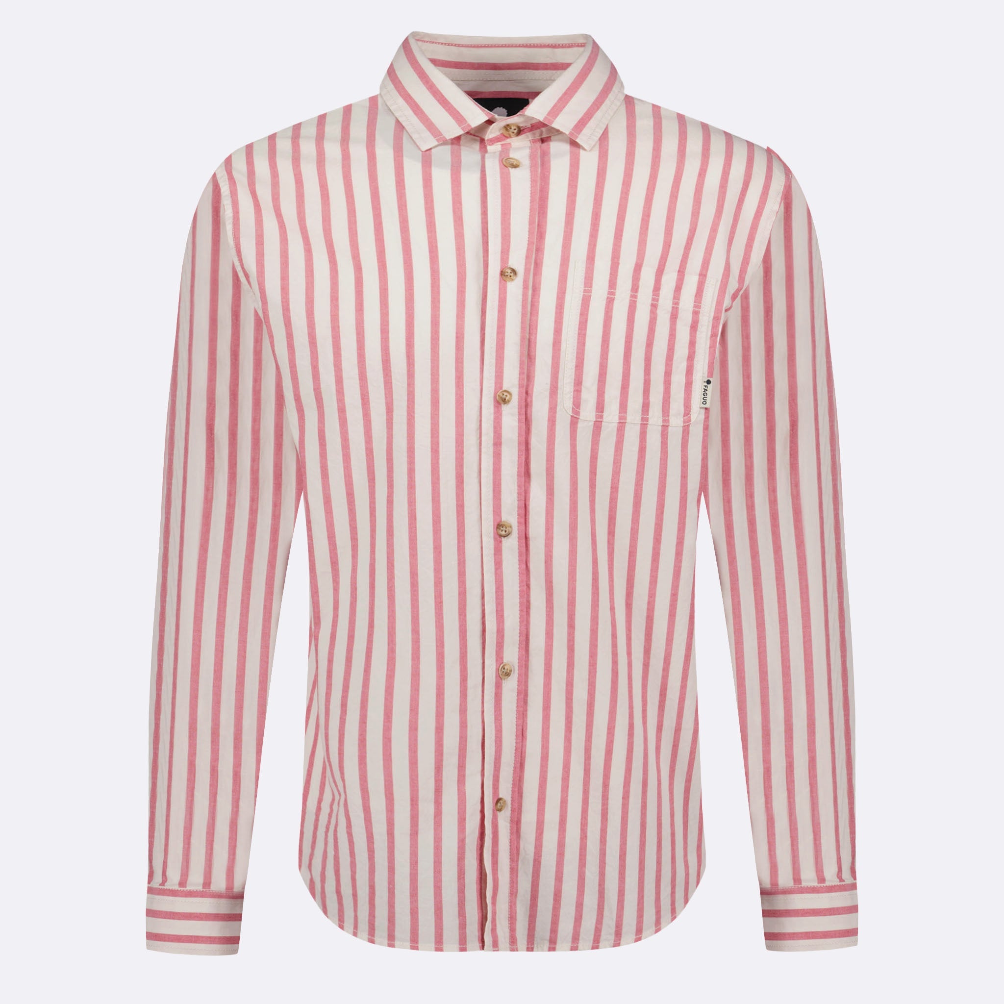 Camisa Roja y Crema Signy - Hombre