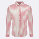 Chemise Rouge & Crème Signy - Homme