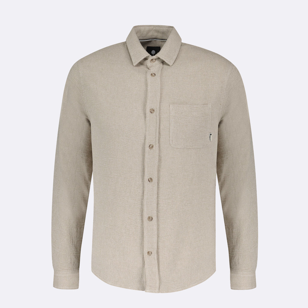 Light Beige Marl Signy Shirt – Men's