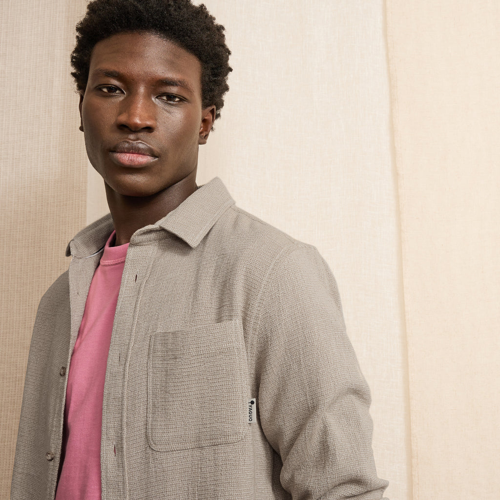 Light Beige Marl Signy Shirt – Men's