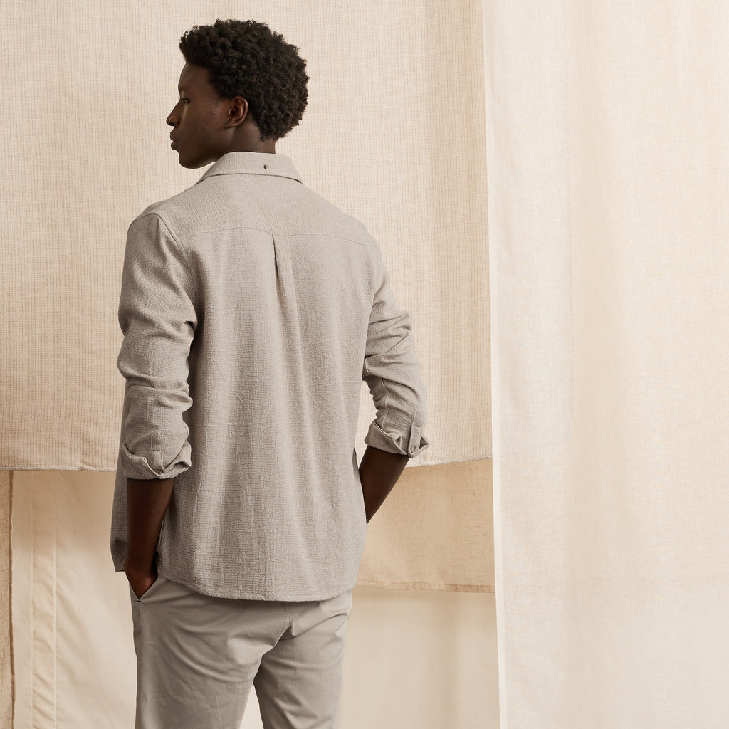 Light Beige Marl Signy Shirt – Men's