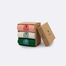 Ecru & Green Sport Socks X3 Socks - Men