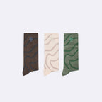 Chaussettes Écrues & Marron Sport Socks X3 - Homme