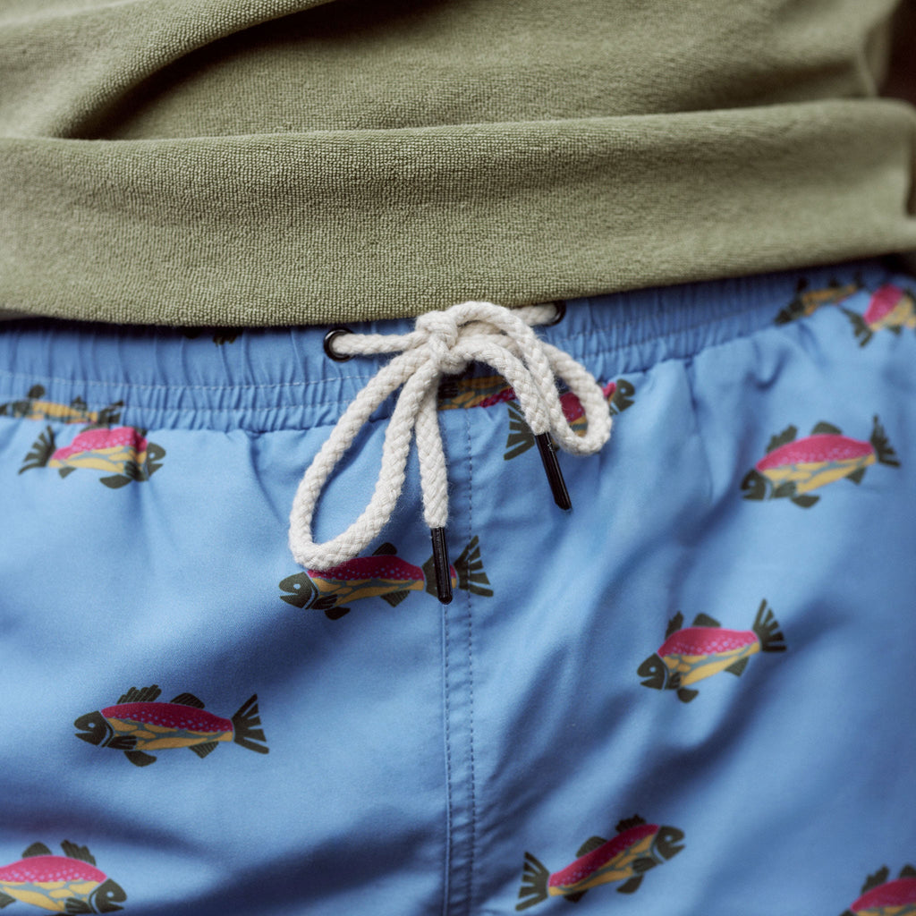Sky Blue Mimizan Swim Shorts - Men