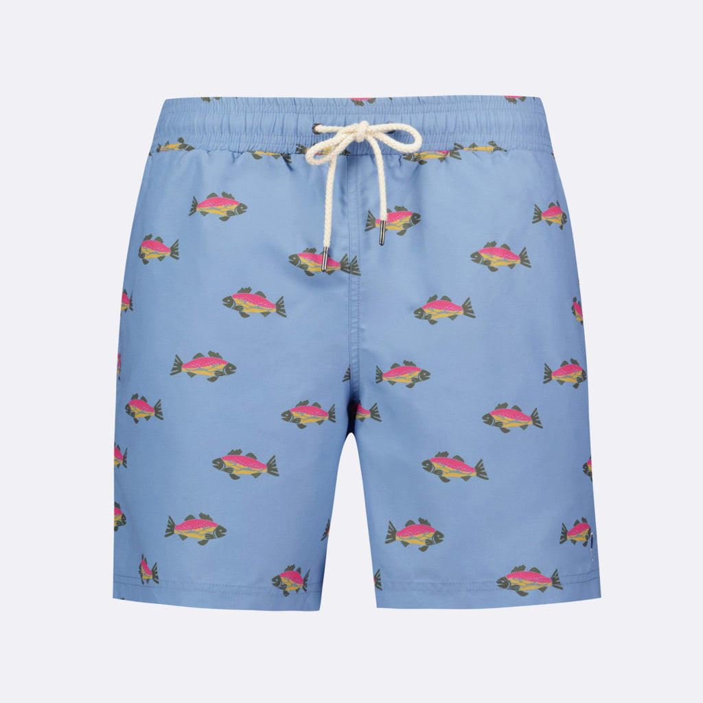 Sky Blue Mimizan Swim Shorts - Men