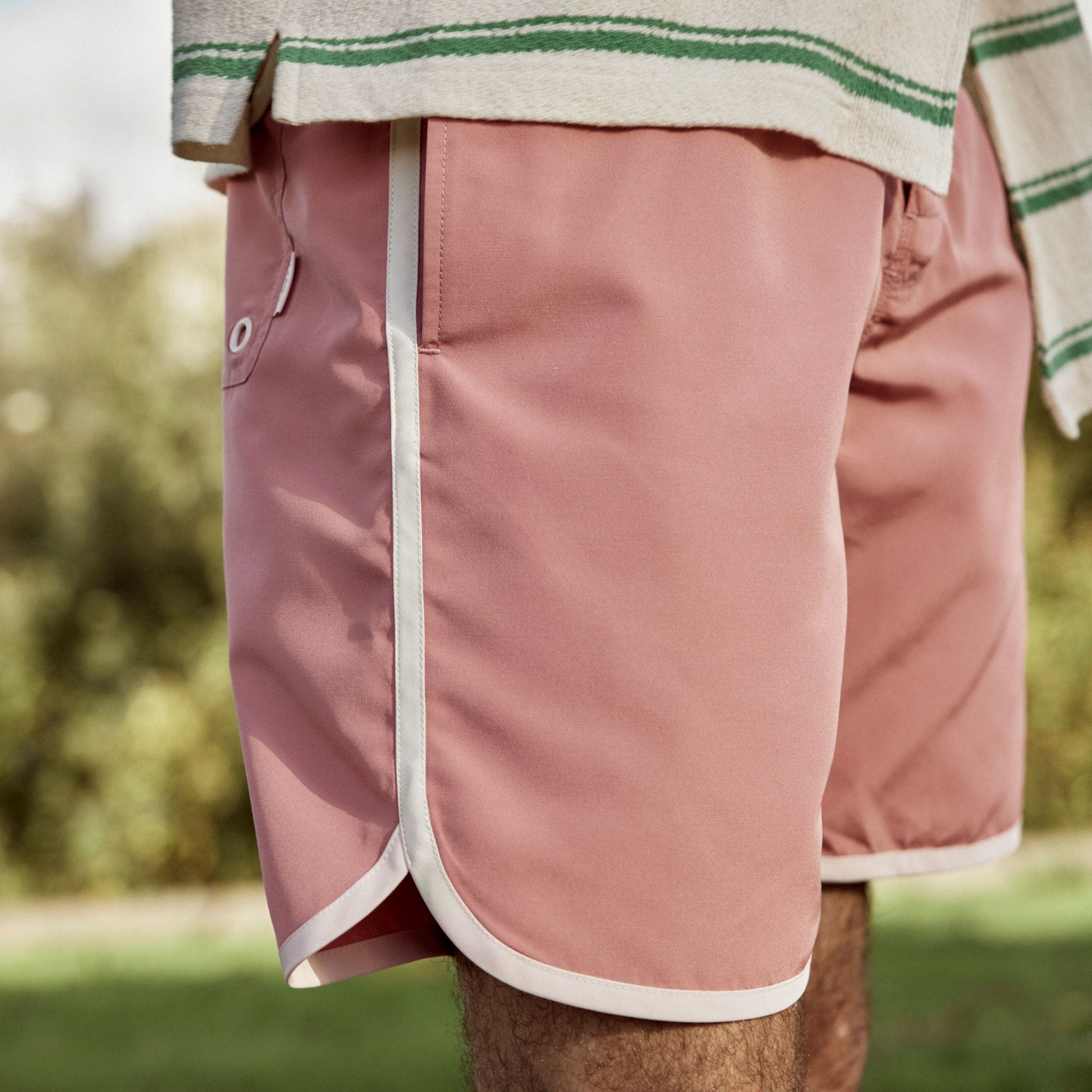 Bañador Corto Rosa Menton - Hombre