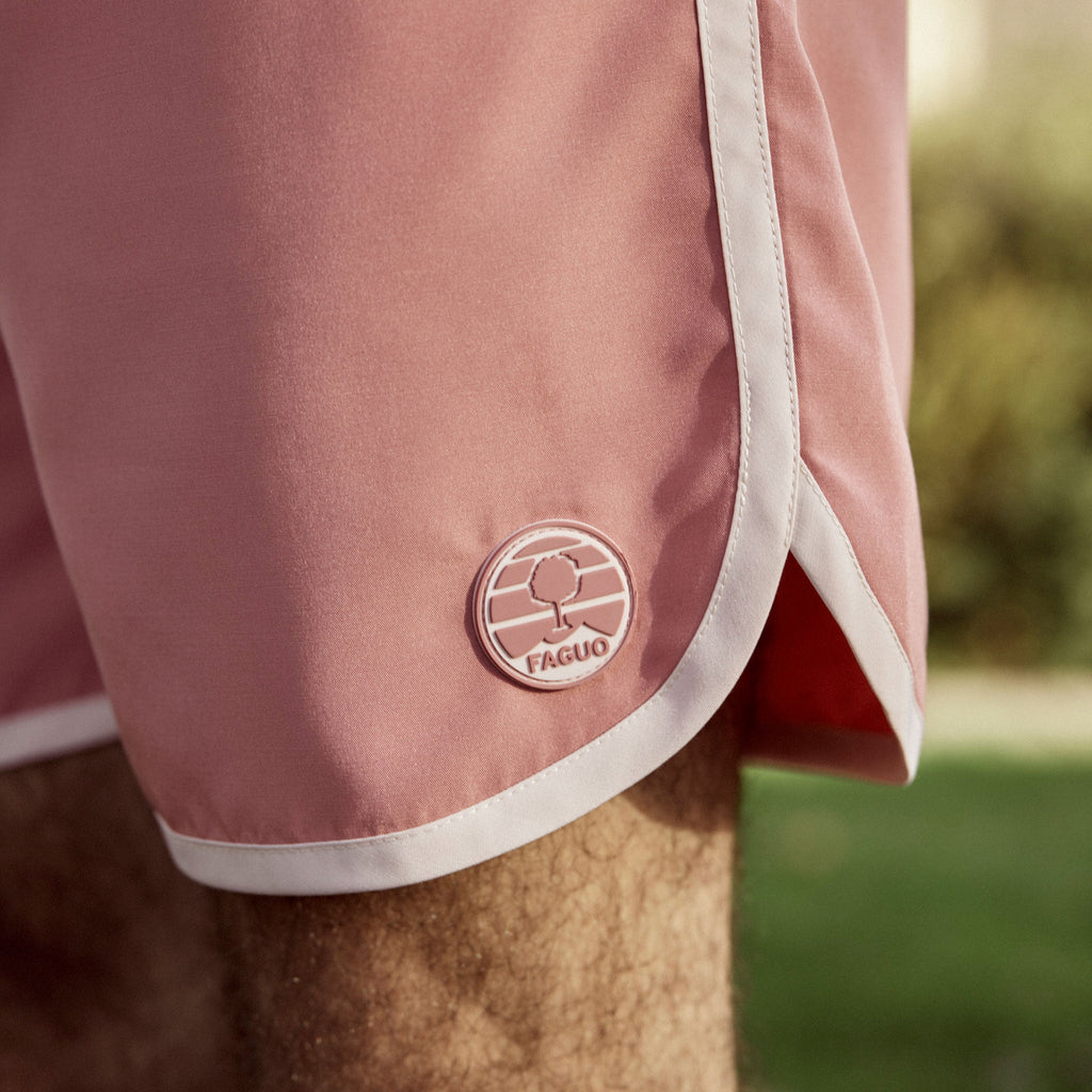 Bañador Corto Rosa Menton - Hombre