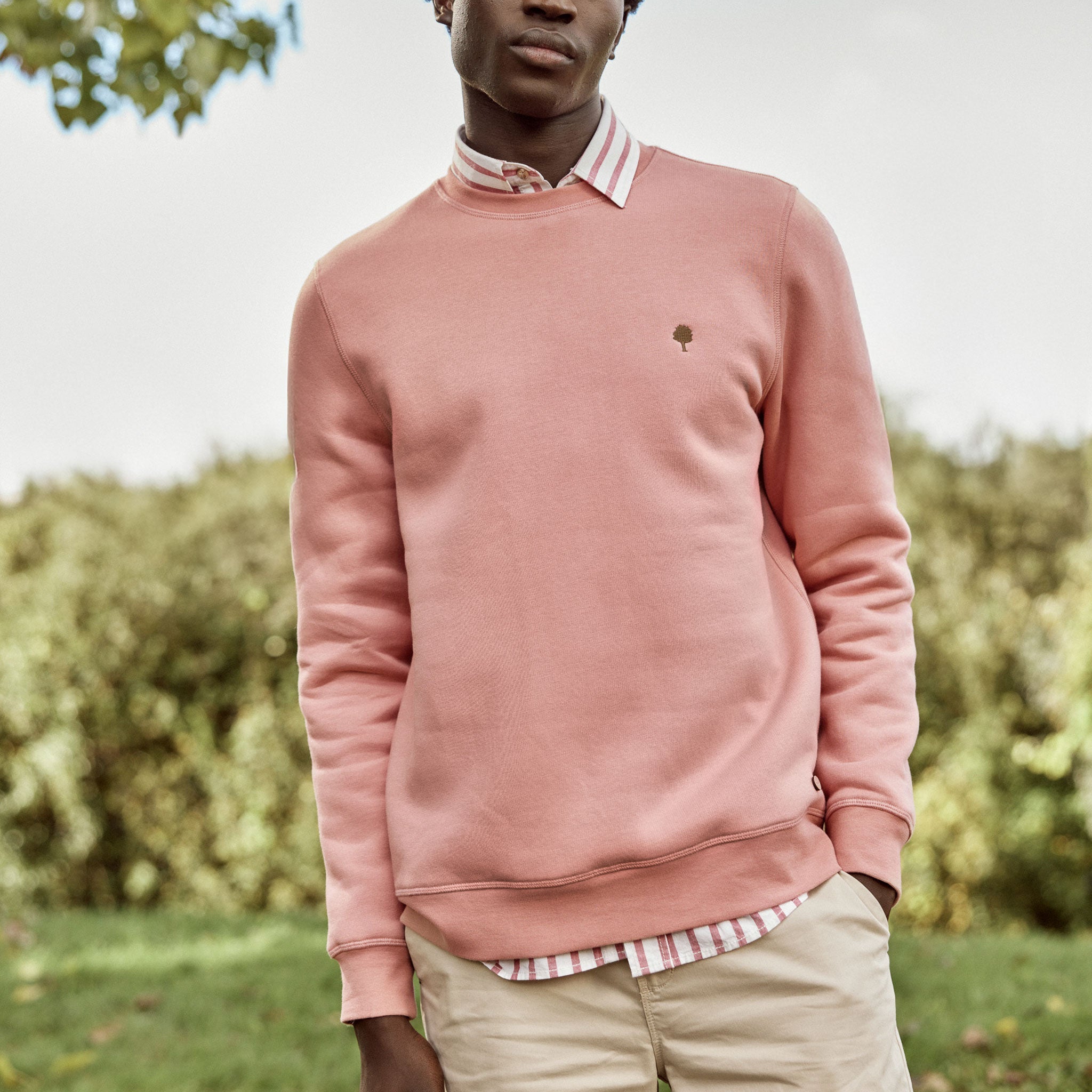 Sudadera Rosa Donzy - Hombre