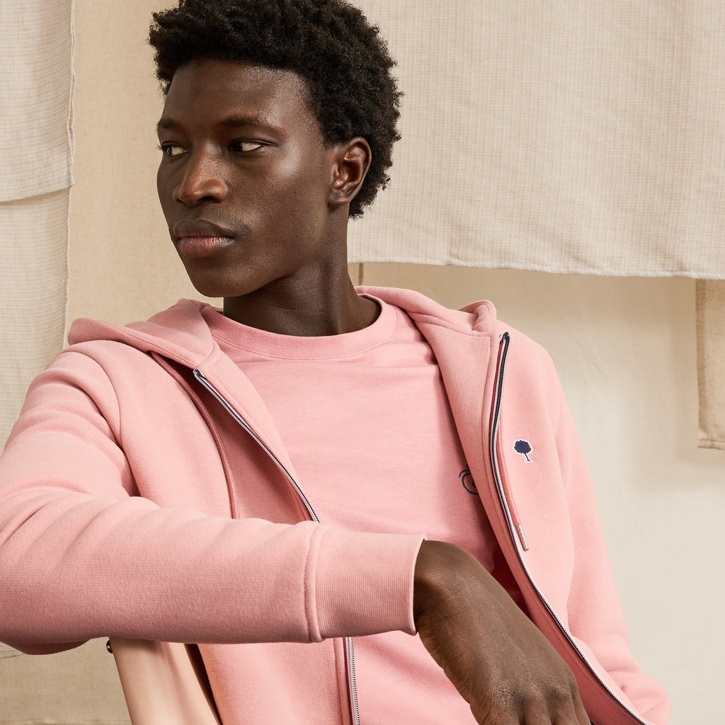Sudadera con Capucha Rosa Mesnil - Hombre