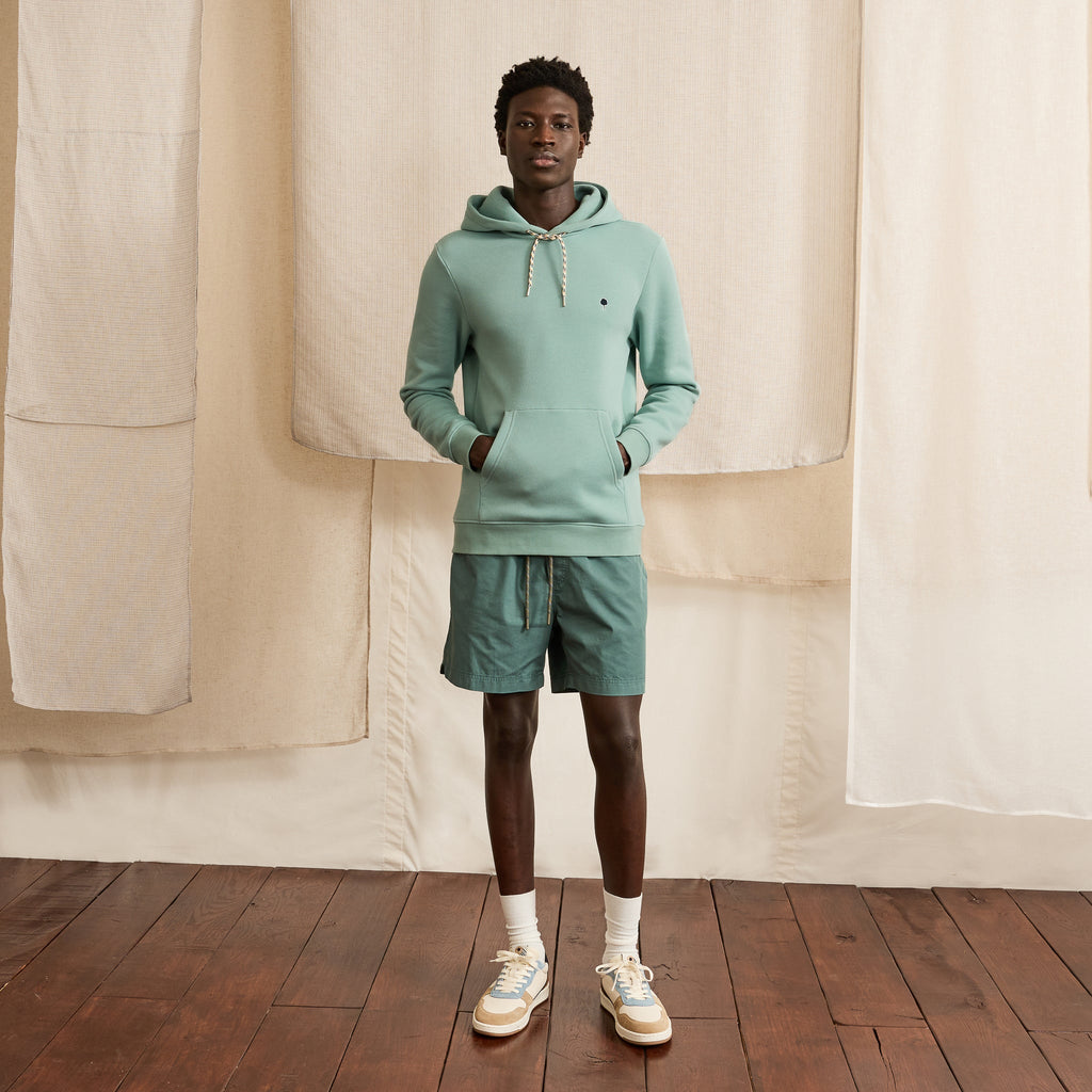 Sudadera con Capucha Azul-Verde Dirac - Hombre
