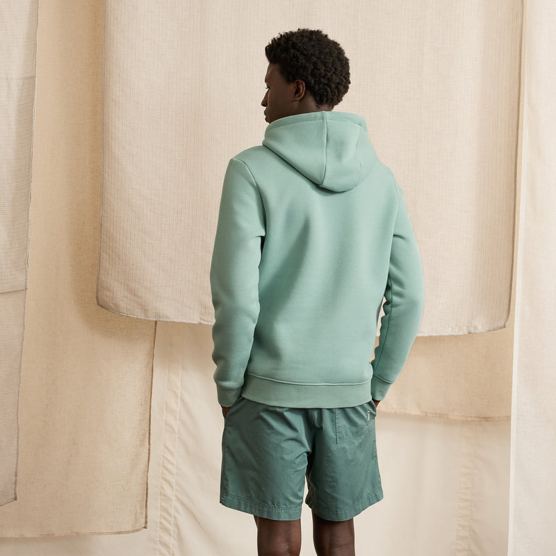 Sweat A Capuche Bleu-Vert Dirac - Homme
