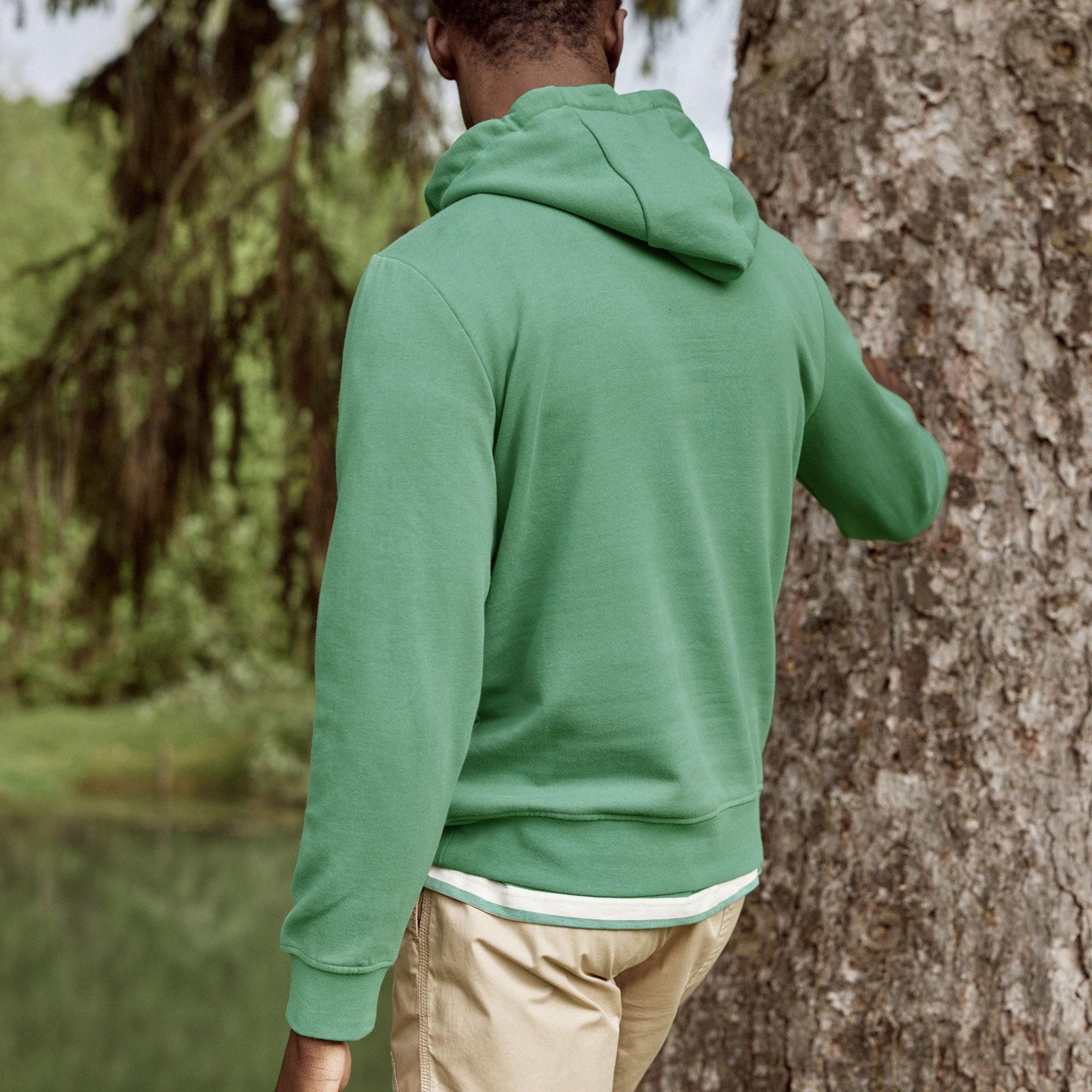 Sweat A Capuche Vert Dirac - Homme