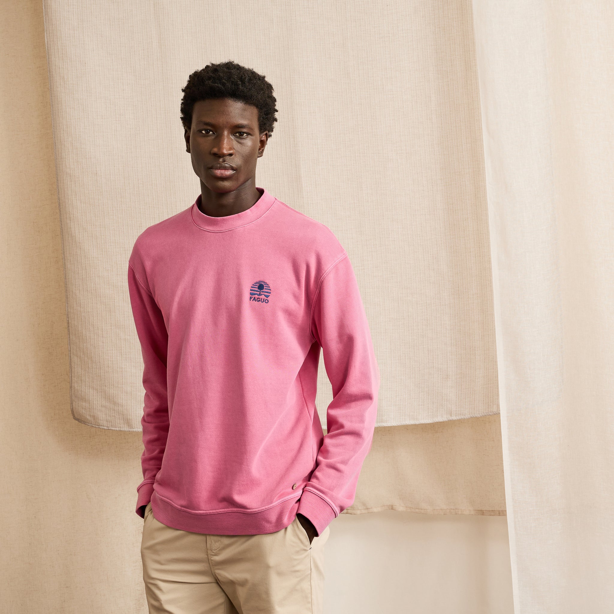 Sudadera Rosa Sweat Fango - Hombre