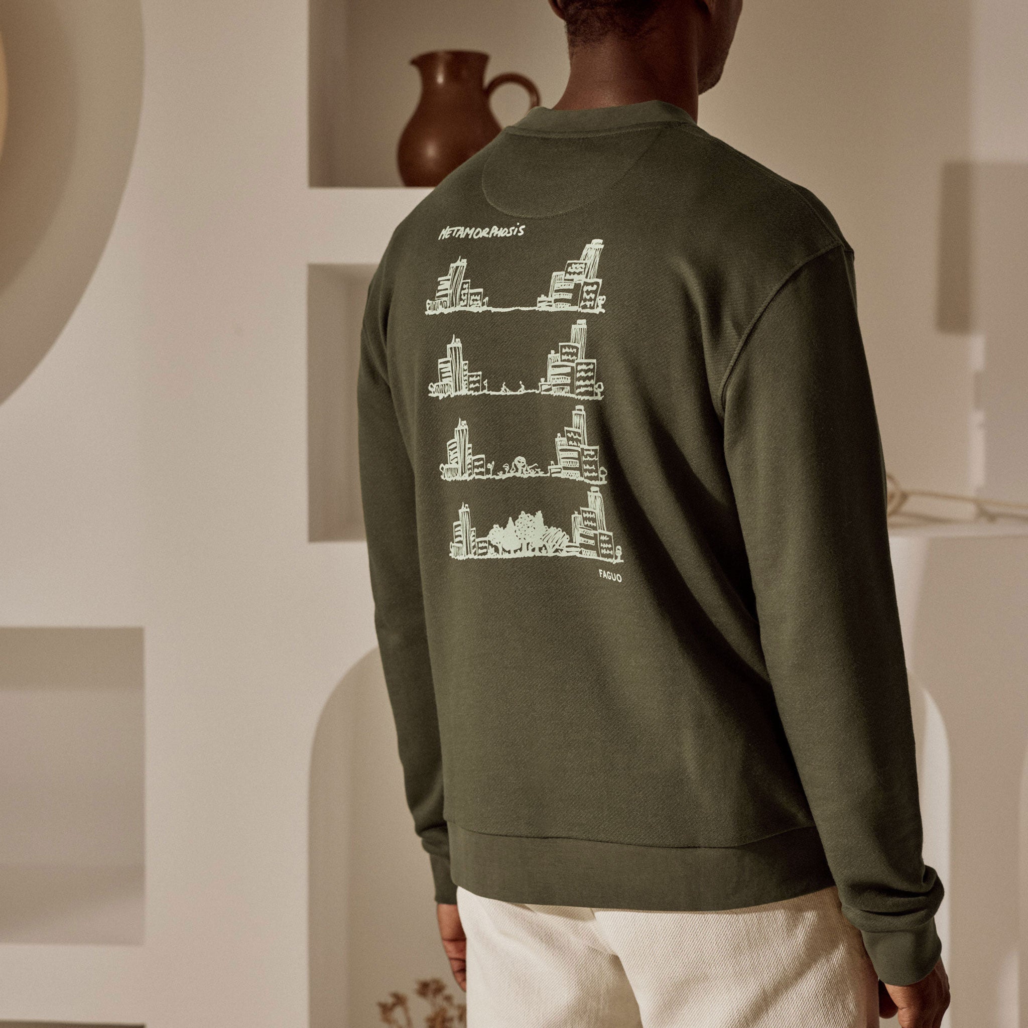 Sweat Marron Foncé Fango - Homme