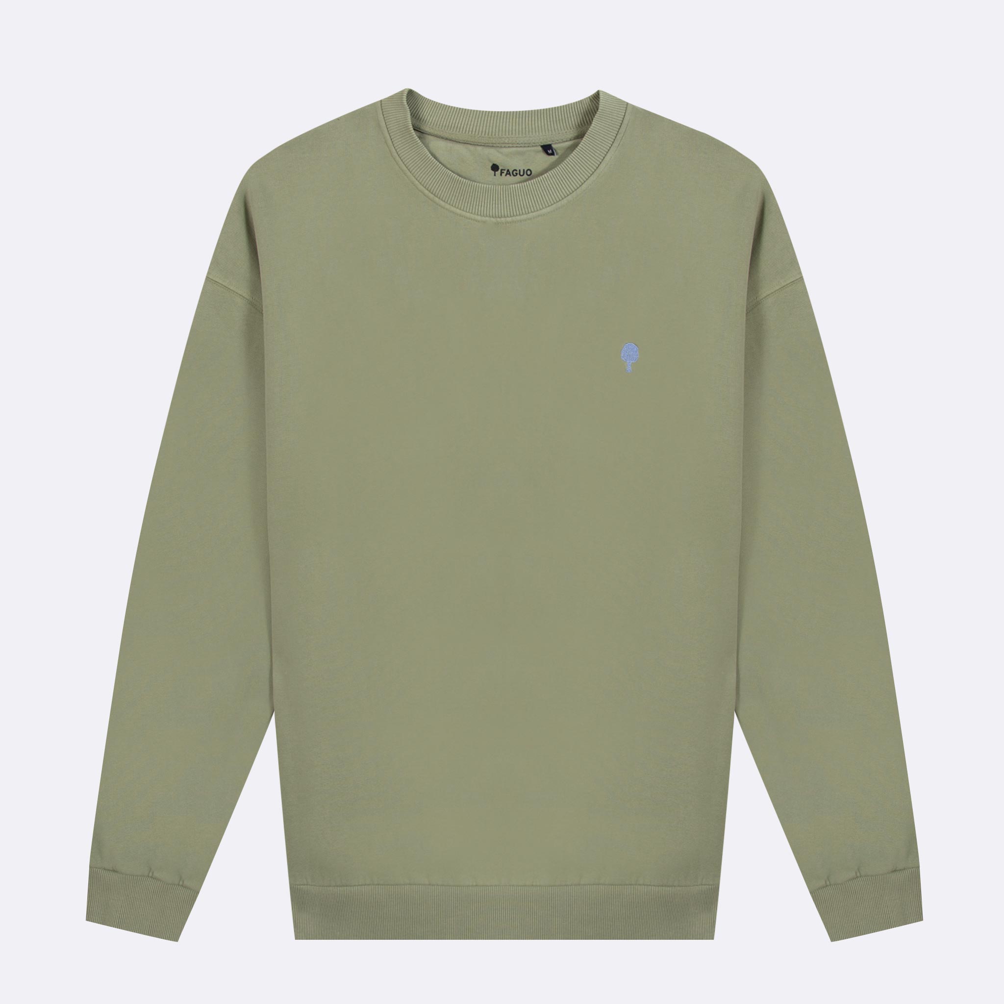 Sweat Col Rond Kaki Fango - Homme