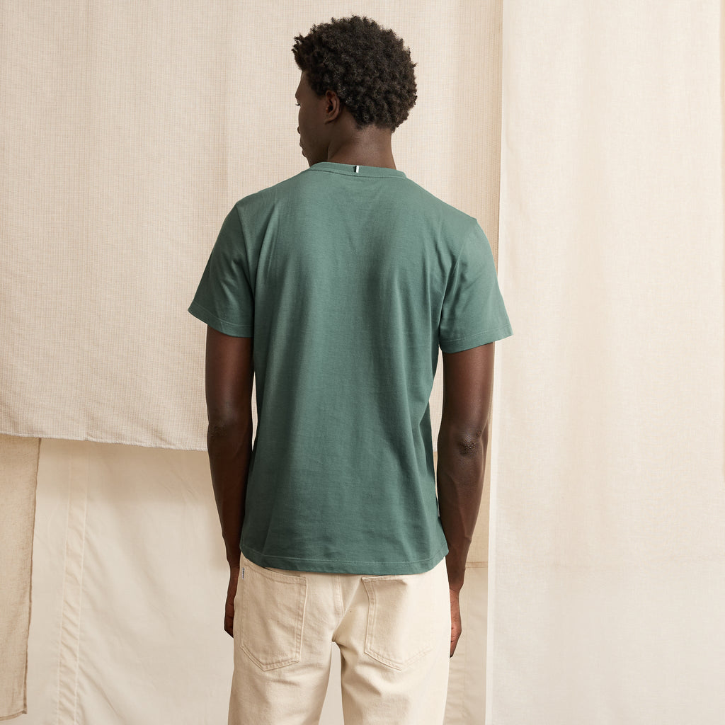 T-Shirt Vert Clair Vélo Brodé Arcy - Homme