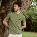 Camiseta Verde Oliva Bordado Sin Presión Arcy - Hombre