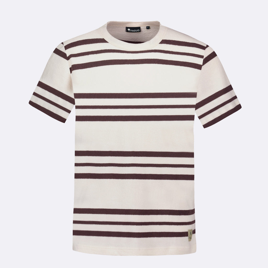 Ecru & Brown Lugny T-Shirt - Men