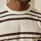 Ecru & Brown Lugny T-Shirt - Men