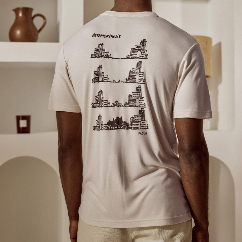 T-Shirt Écru Lugny - Homme