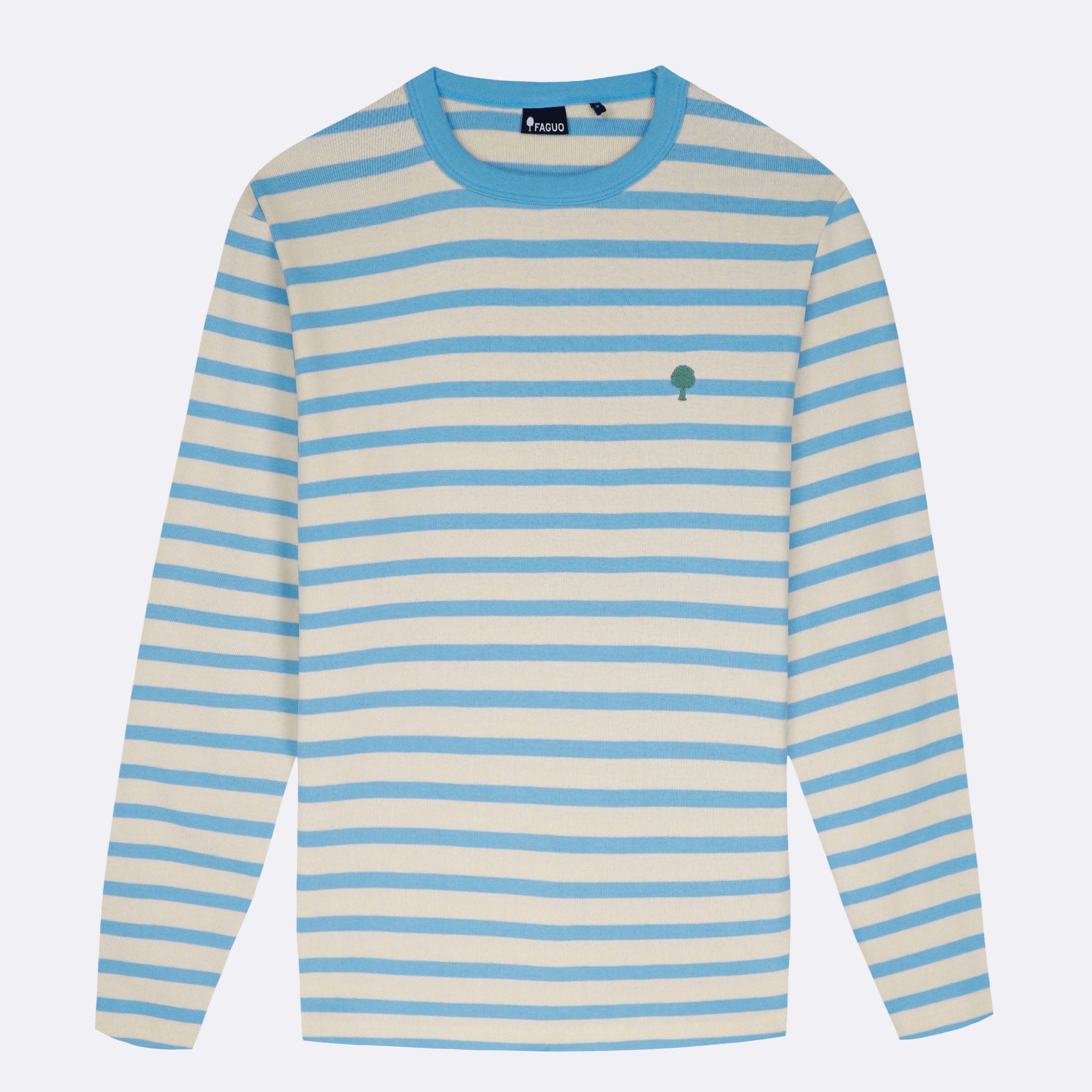 T-Shirt Blanc & Bleu Ciel Aubrac - Homme