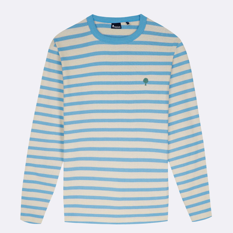 T-Shirt Blanc & Bleu Ciel Aubrac - Homme