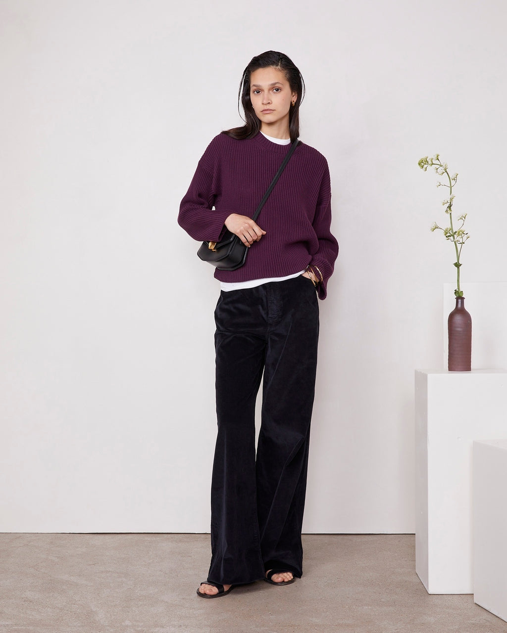 Pull Luccita - Aubergine - Femme