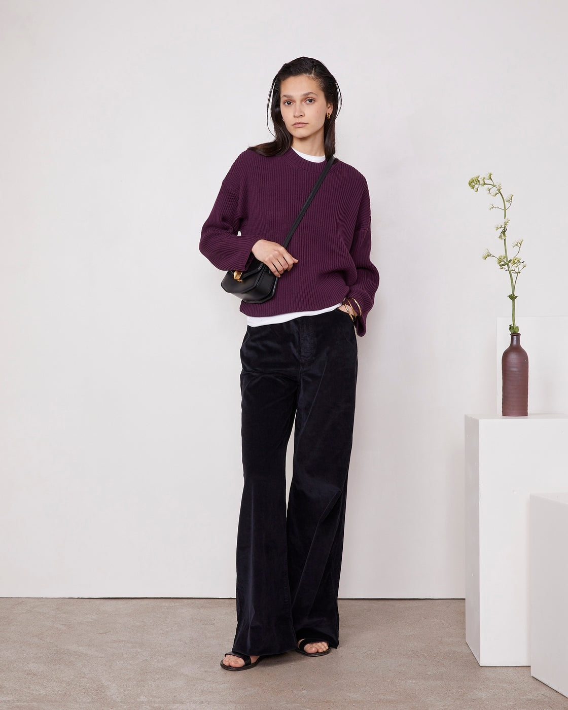 Pull Luccita - Aubergine - Femme