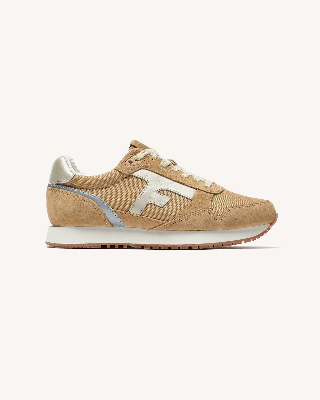 Zapatillas Beige Y Doradas