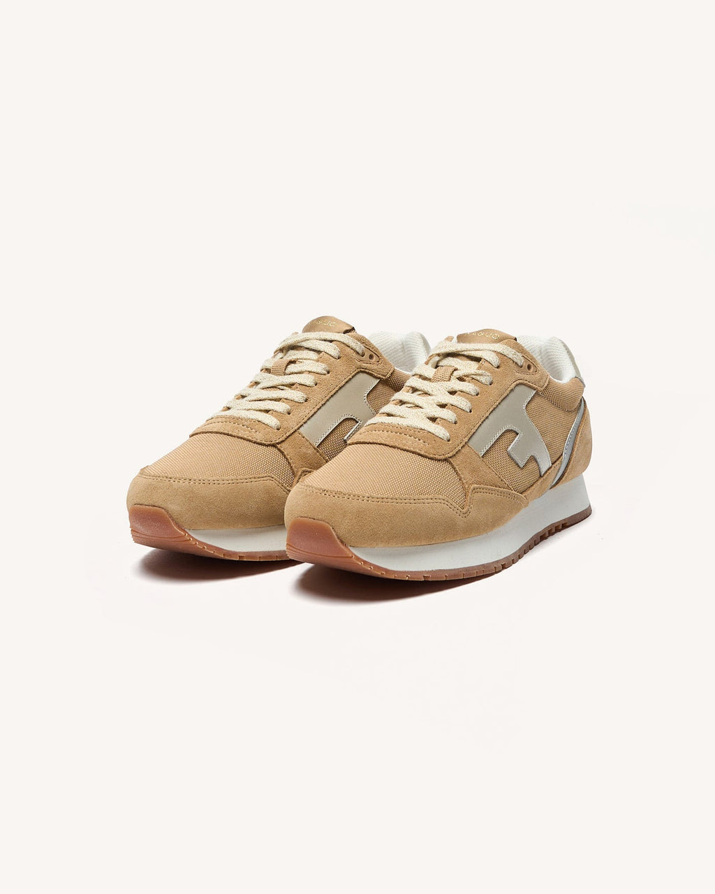 Zapatillas Beige Y Doradas