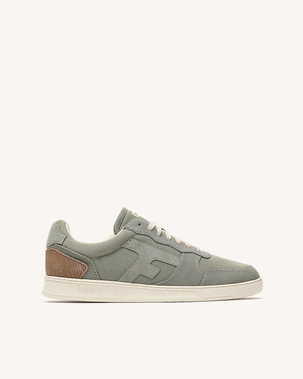 Dark Khaki Canvas Trainers