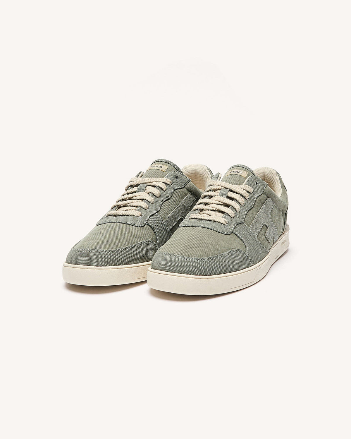 Dark Khaki Canvas Trainers