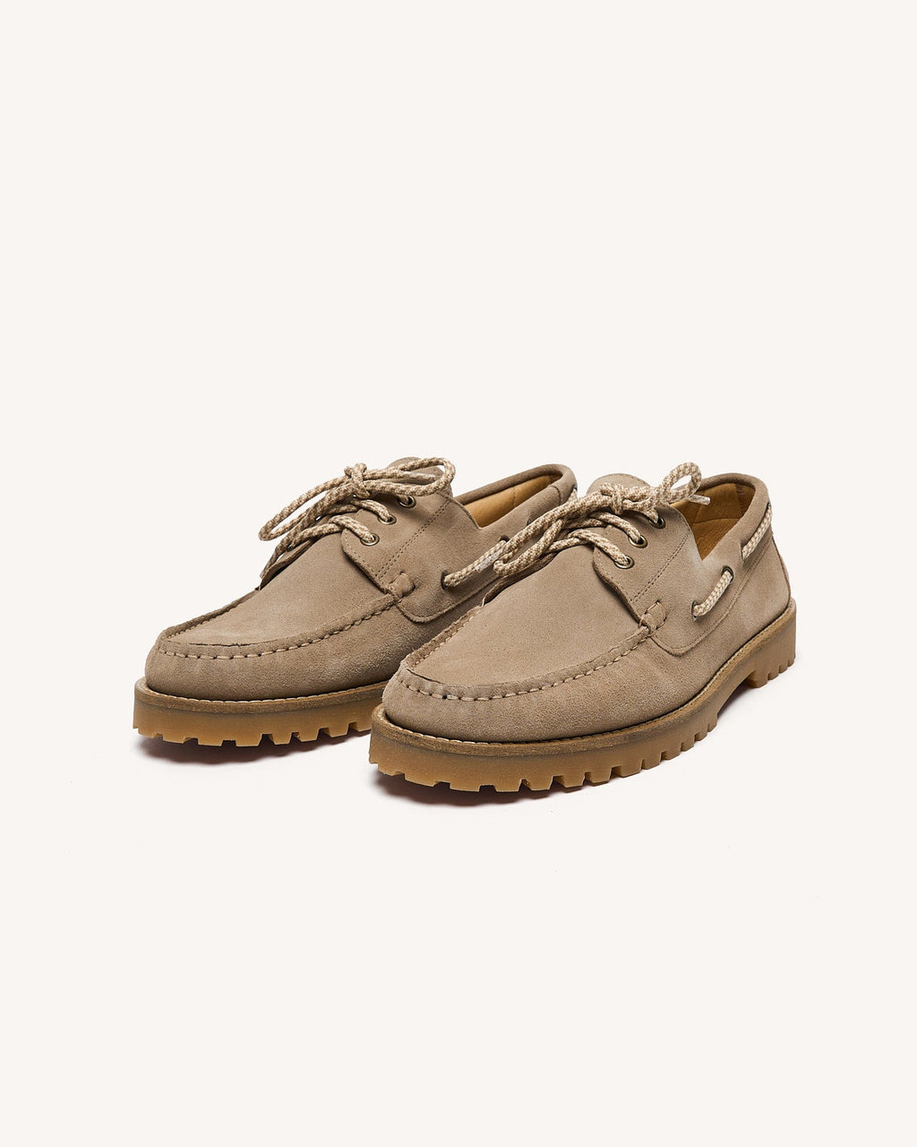 Beige Boat Shoes