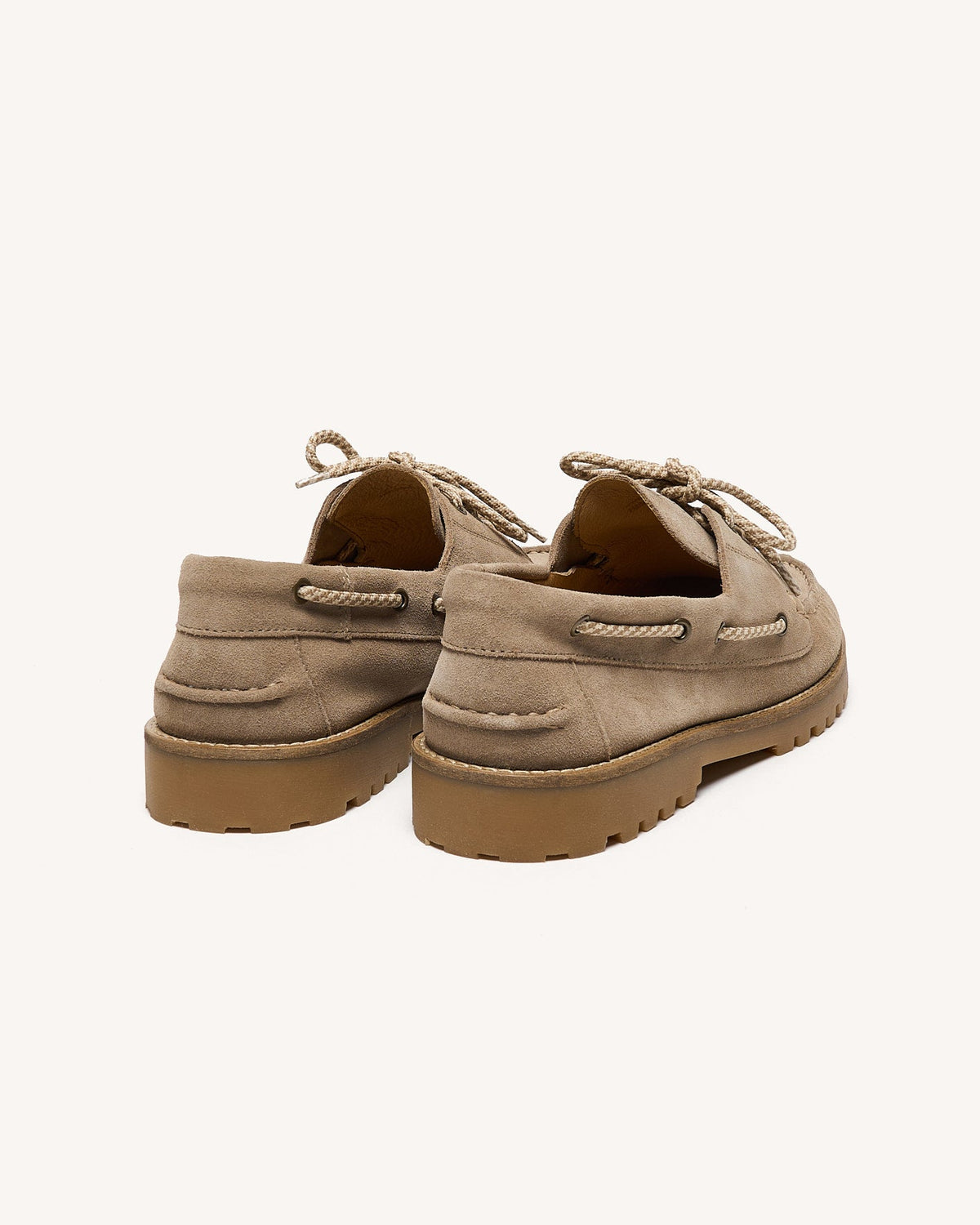 Beige Boat Shoes