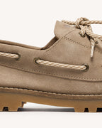 Beige Boat Shoes