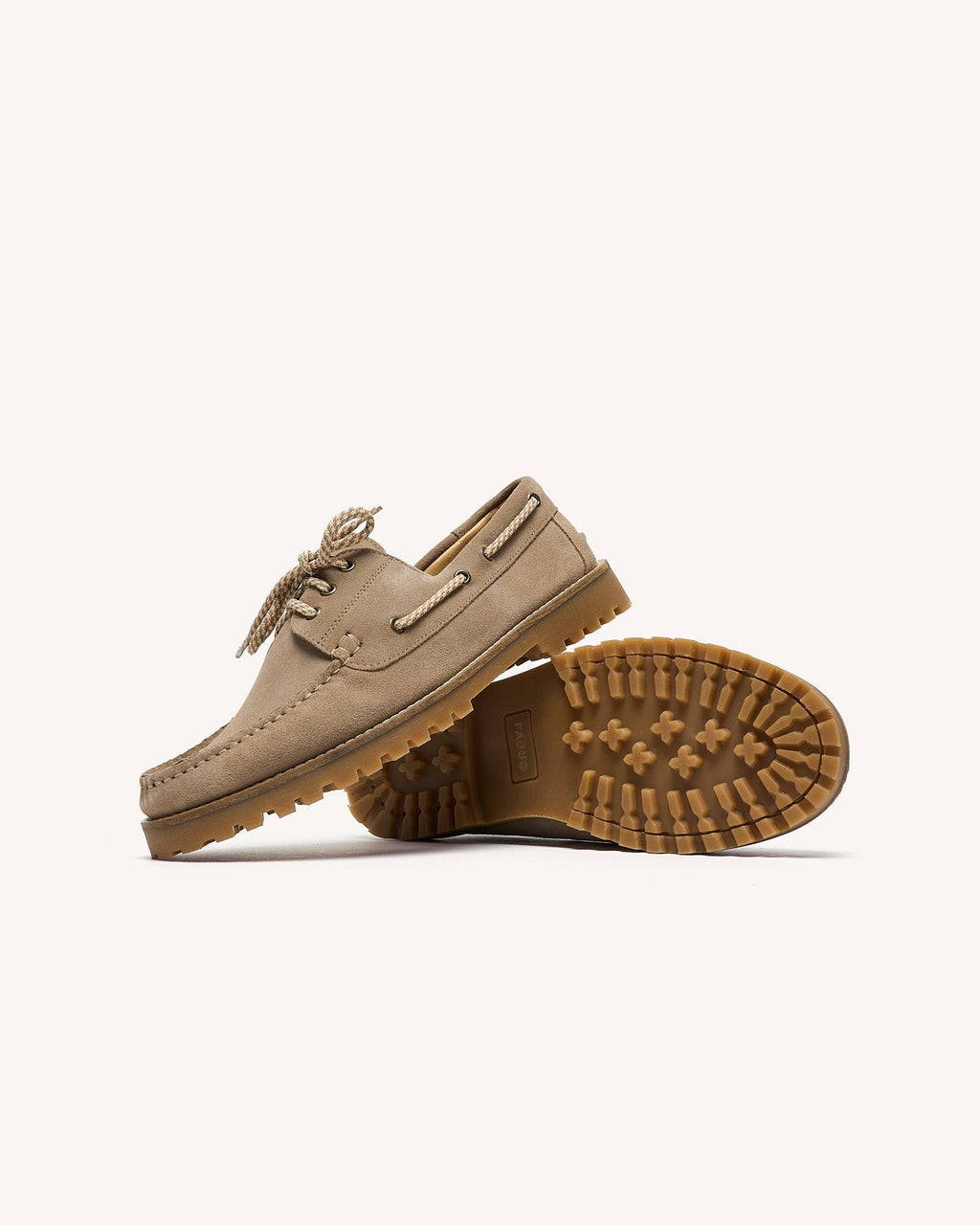 Beige Boat Shoes