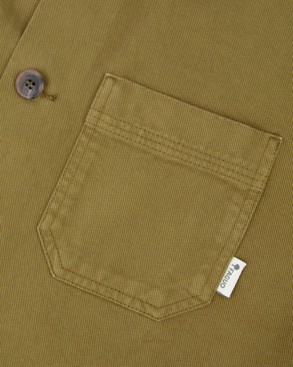 Giacca in cotone kaki scuro